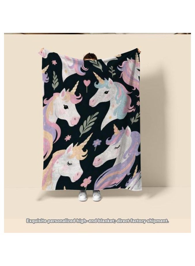 general Flannel thin blanket (warm and comfortable, suitable for sleep, gaming, dust removal and sandproof) 150cm*200cm - 458 - Image 1