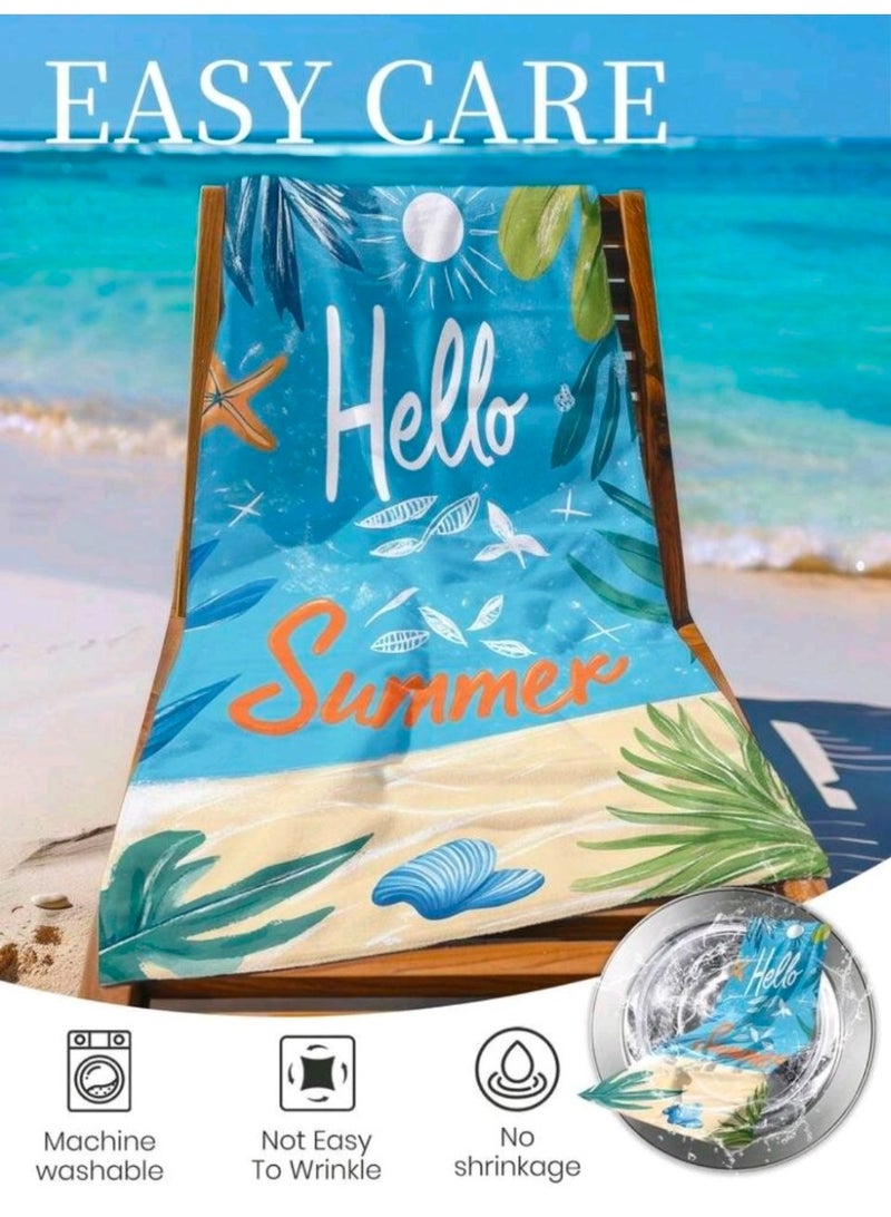 Microfiber Quick Dry Beach Blanket, Towel, Suitable For Swimming,Travel, Camping,Yoga Mat Outings Summer Beach Essentials - Image 2
