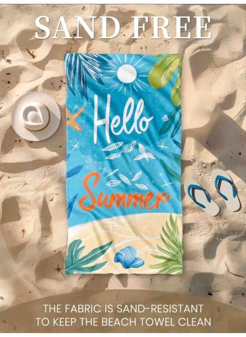 Microfiber Quick Dry Beach Blanket, Towel, Suitable For Swimming,Travel, Camping,Yoga Mat Outings Summer Beach Essentials - Image 4