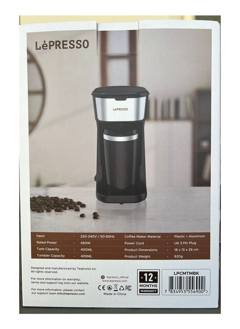 LePRESSO LePresso Coffee Maker with Travelling Mug 450W - Black  - Image 3