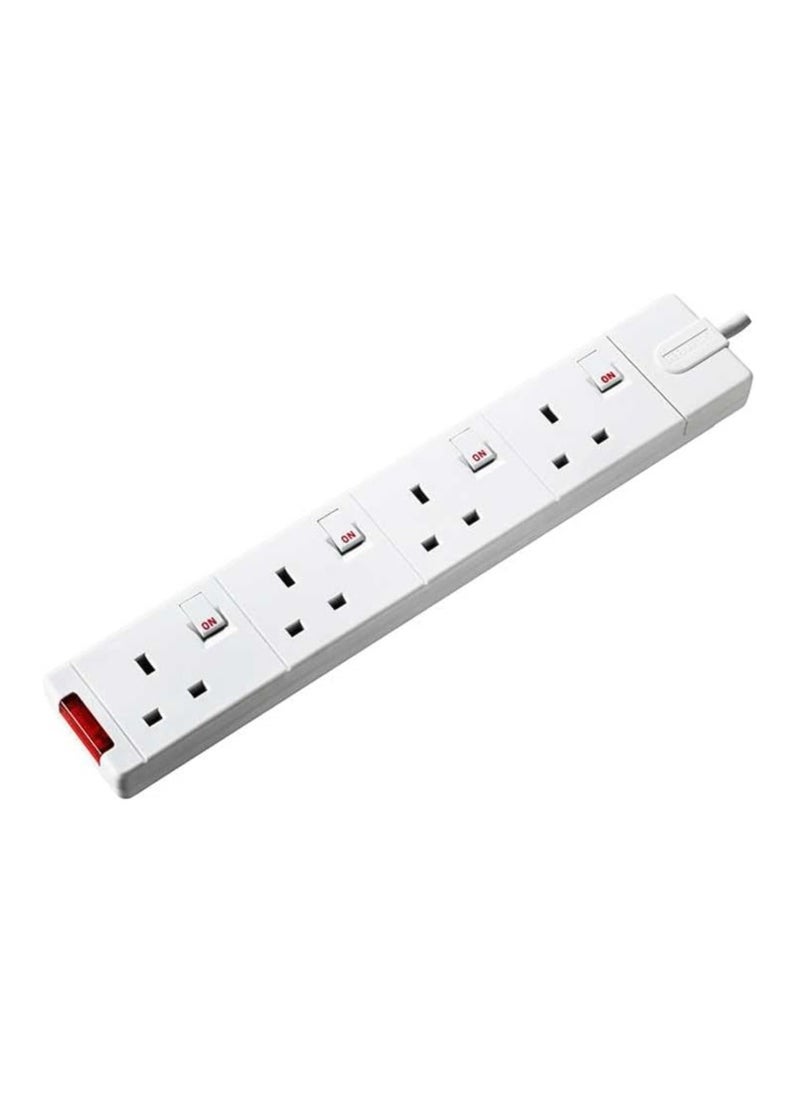 MASTERPLUG Individual Switched Extension Lead 4 Sockets 2 Meter 13A  - Image 3