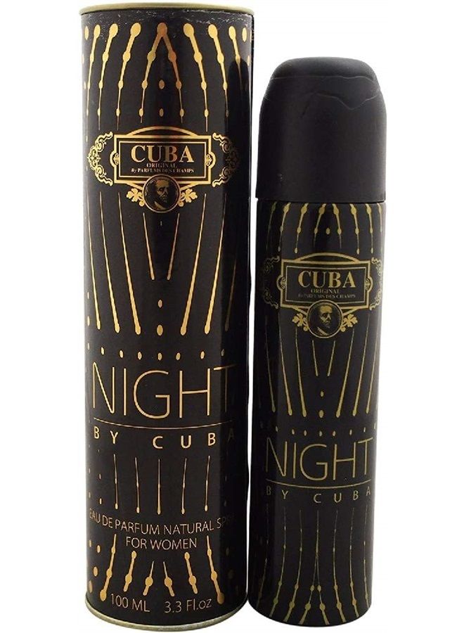 Cuba Women's Eau de Parfum Spray, Night, 3.3 Ounce - Image 1