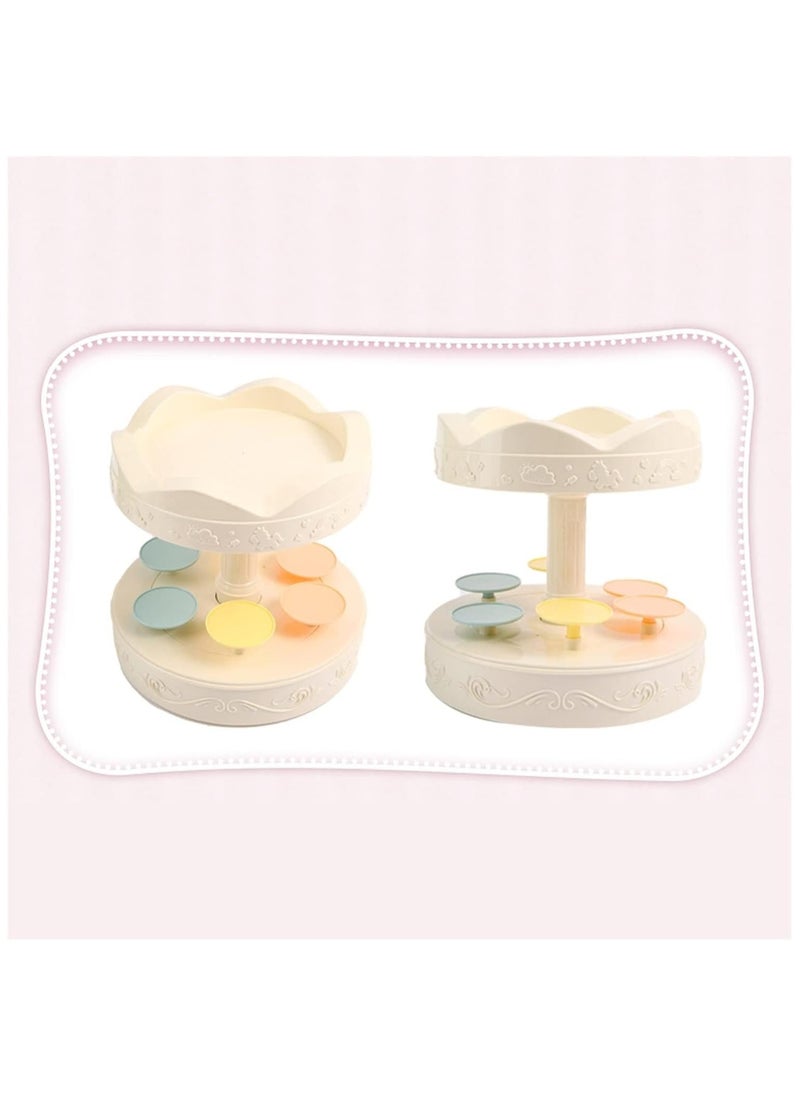 Generic - Cake Stand Carousel Cake Stand Rotating Base Turntable Point Moving Dessert Tray Birthday Cake Display Stand Cupcake Stand - Image 1