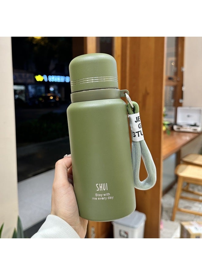 Large Capacity Thermos Cup For Girls New High Color Value Stainless Steel Tea-making Portable Water Cup For Students