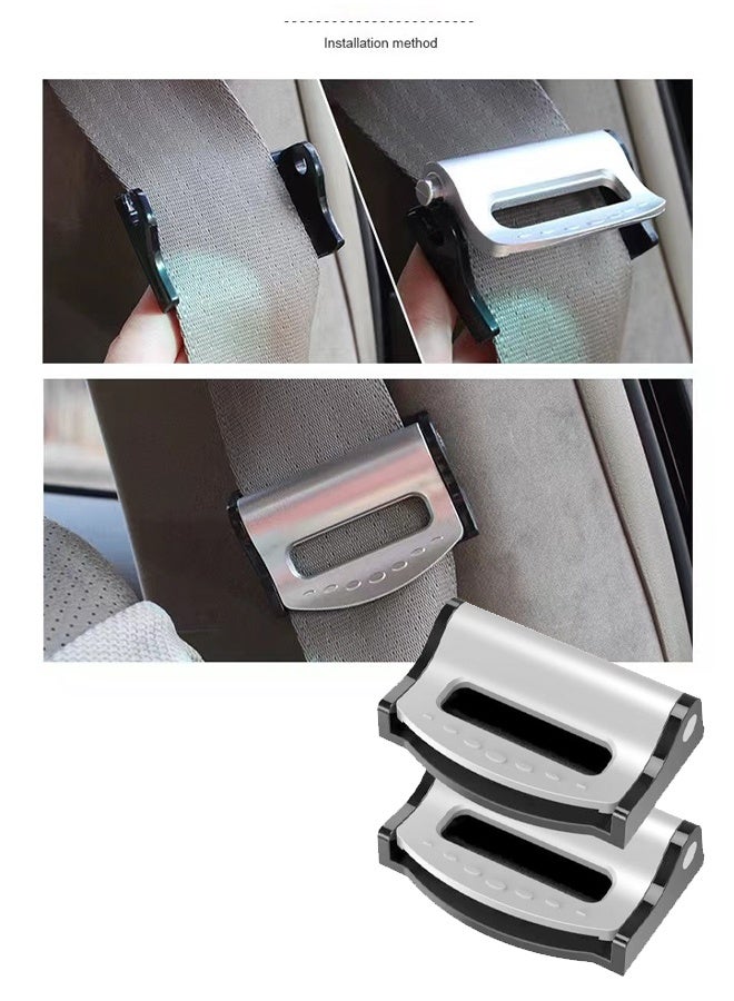 4PCS Seat Belt Adjuster for Car Universal Auto Seat Belt Clips for Adults Kids Comfort Car Shoulder Neck Protector Strap Positioner Seatbelt Locator Retainer Locking Clips for Car SUV - Image 4