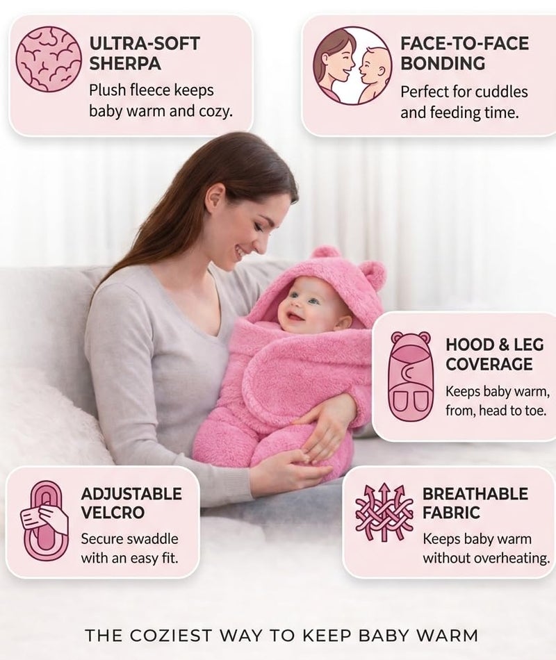 First Kick Baby Blanket Newborn Gift Pack of Swaddle Wrapper, 0-9 Months, Length 68 cm x Width 68 cm - Image 2