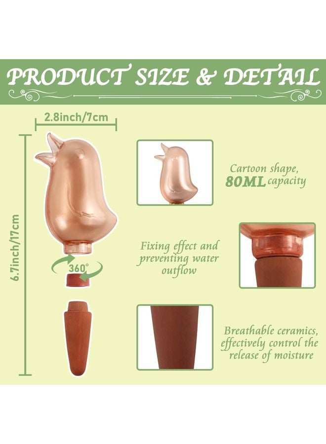 هومستر 4 أشواك رقيقة ذاتية، أشواك رقيقة داخلية لنباتات الري، أشواك رقيقة تلقائية على شكل طائر، أشواك صلصالية ذاتية الرقي، أجهزة رقي نباتية (وردية) - Image 3