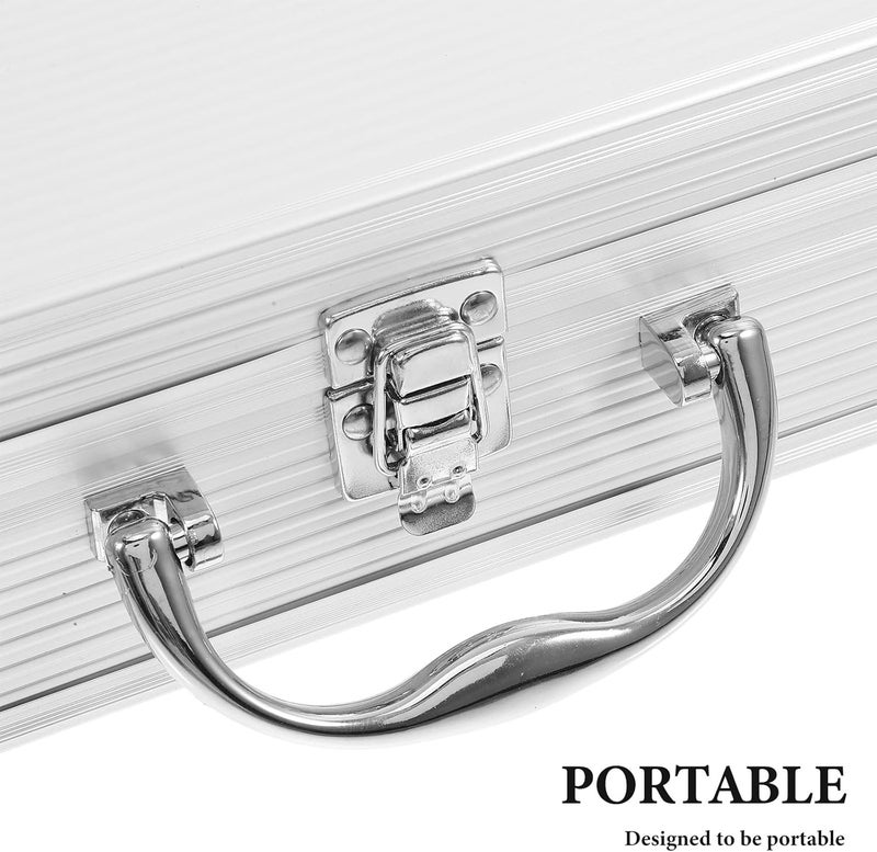 Zerodeko Portable Aluminum Alloy Tool Box Handheld Small Capacity Storage Case with Handle for Travel and Tool Organizers - Image 3