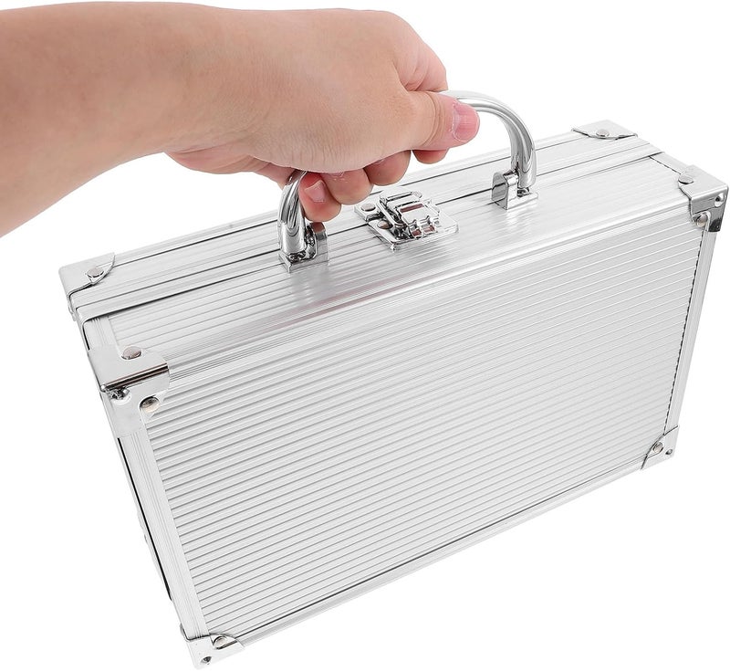 Zerodeko Portable Aluminum Alloy Tool Box Handheld Small Capacity Storage Case with Handle for Travel and Tool Organizers - Image 4