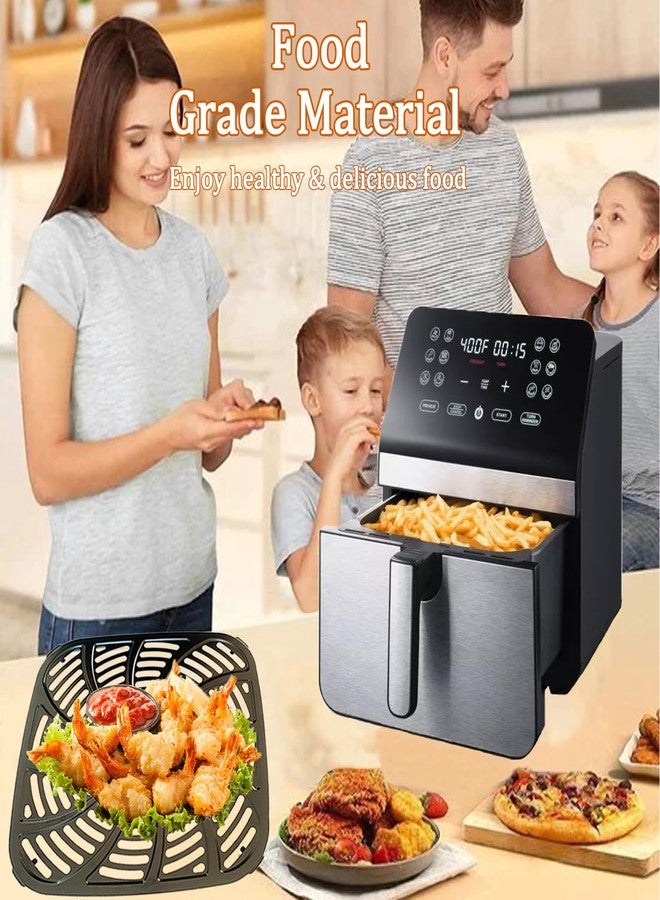 GSZN صينية تحمير GSZN سعة 8 كوارت لقلايات جورميا الهوائية GAF846، صينية شواء مطورة لقلاية جورميا الهوائية سعة 8 كوارت، غير لاصقة، آمنة للغسل في غسالة الأطباق - Image 3