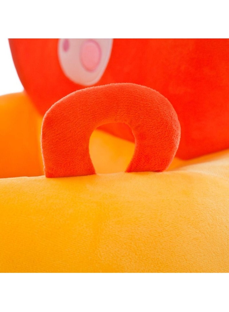 إفريثينج فور كيدز كرسي ناعم للأطفال الرضع مقعد أريكة محمول على شكل حيوان قطيفة لتعلم الجلوس لمدة 3-16 شهرًا للرضع حديثي الولادة - Image 4