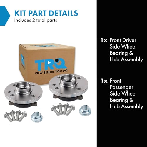 TRQ 2 Piece Wheel Bearing & Hub Assembly Set Compatible with 2007-2015 Mini Cooper - Image 2