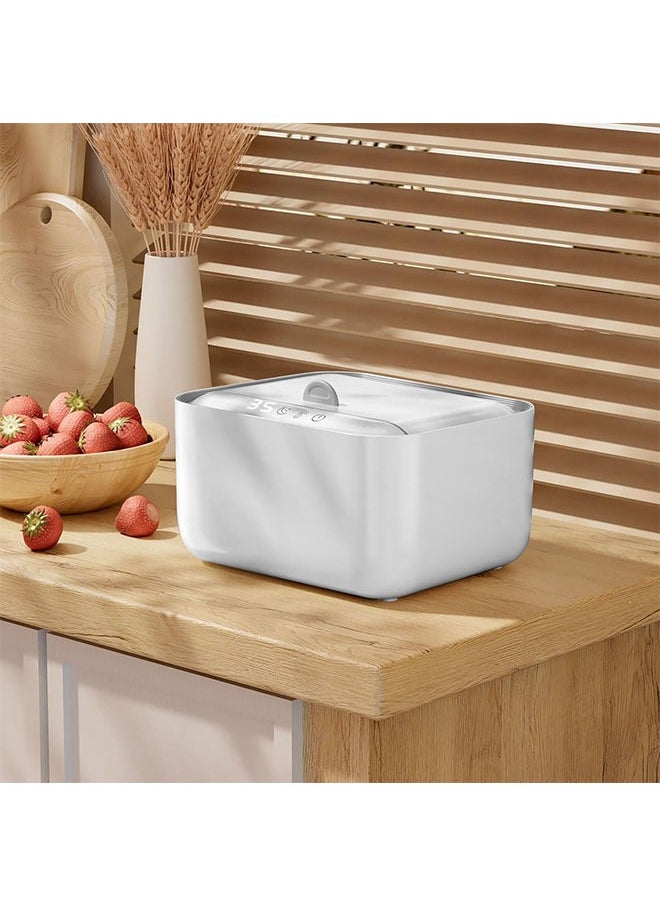 CONOYAR - CONOYAR Baby Wipe Warmer With 3 Level Surround Temperature Control, Large Capacity Diaper Water Wipes Warmer with LED light for Most Wipe, Towel, Wet Wipe Dispenser Holder Lock in Freshness, White - Image 1