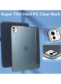 Best Choice Products For iPad Pro 11 Inch Case 2024 5th Gen(M4) with Pencil Holder,Slim Trifold Stand Case,Support Touch ID and Auto Wake/Sleep,Blue  - Image 5
