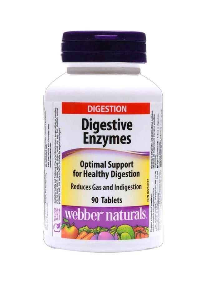 Digestive Enzymes Dietary Supplement - 90 Tablets