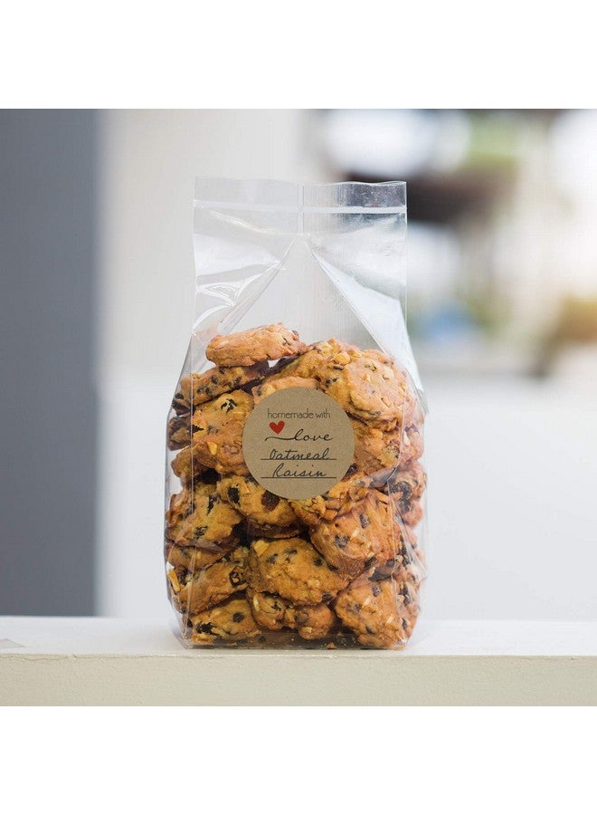 إس بي ليبلز ملصق Homemade With Love مقاس 2 بوصة مع خطوط كتابة / ملصق تعليب Homemade With Love دائري مقاس 2 بوصة / لفة ملصقات برطمان تحتوي على 500 قطعة / صنع في الولايات المتحدة الأمريكية - Image 4