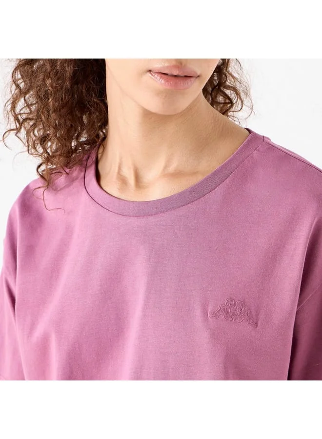 Kappa Kappo Logo Embroidered T-shirt with Short Sleeves