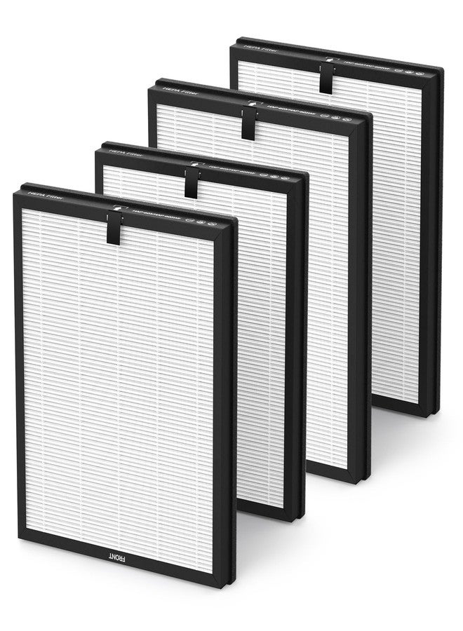 CFKREYA HAP603 Air Filter Replacement Compatible with ECOSELF HAP603 Air Purifier, White, 4 Pack - Image 1