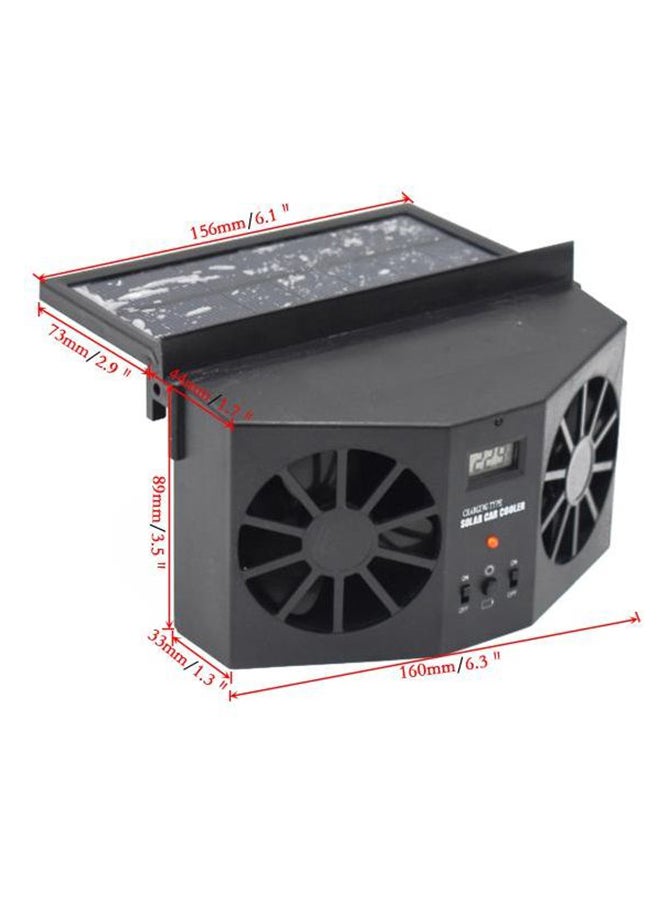 Loquat Solar Dual Fan Front and Rear Window Air Vent Cooler - Image 2
