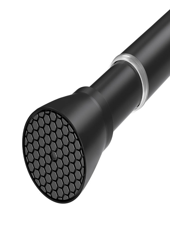 QINGYUN Black Tension Curtain Rod 28 to 48 Inch Spring Rod No Drilling Adjustable Shower Curtain Rod for Windows, Bathrooms, Closet, Kitchen - Image 1