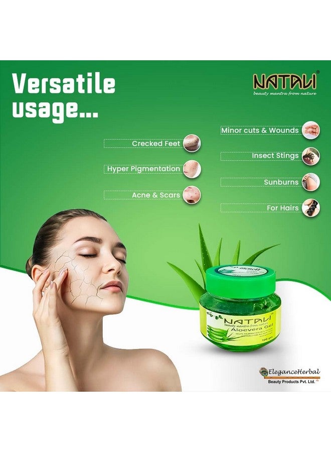 NATALI AYURVEDIC ALOEVERA GEL (Pack of 4x100gm)400GM - Image 3