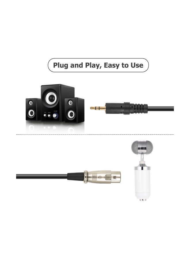 NIBEMINENT 4-Piece Recording Uni-Directional Condenser Microphone Kit I5918 White/Beige - Image 3