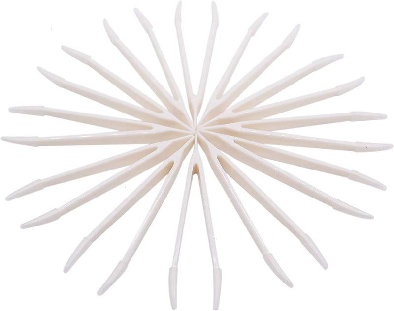 MosBug 12Pcs 80mm Contact Lens Tweezers Make Up Tool White