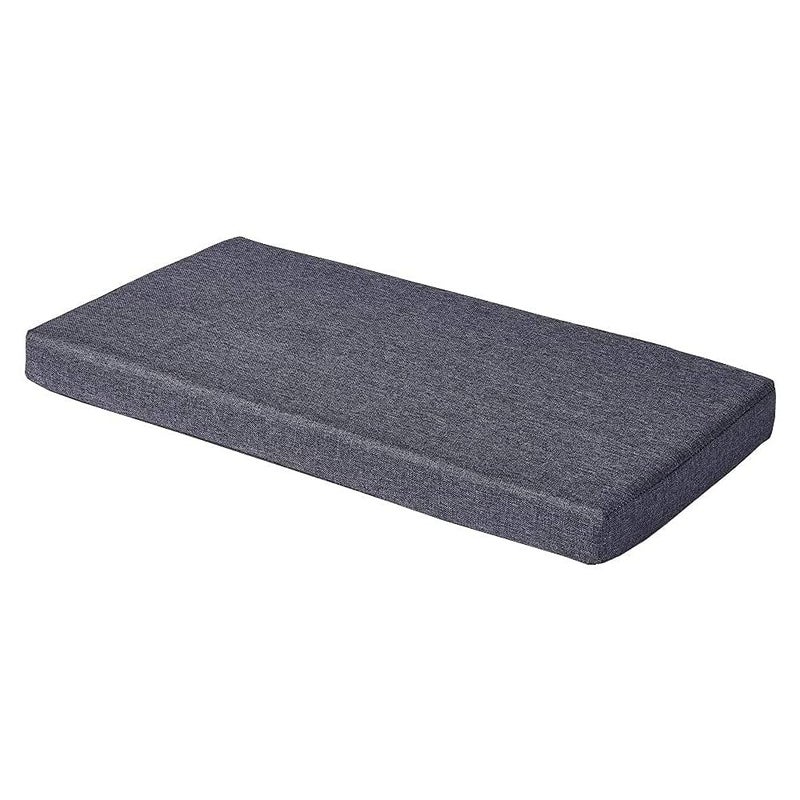 SAMTY Memory Foam Chair Pads NonSlip Rubber Back Indoor Swing Settee Cushion 36inX16inX2in915X405X5CM Grey