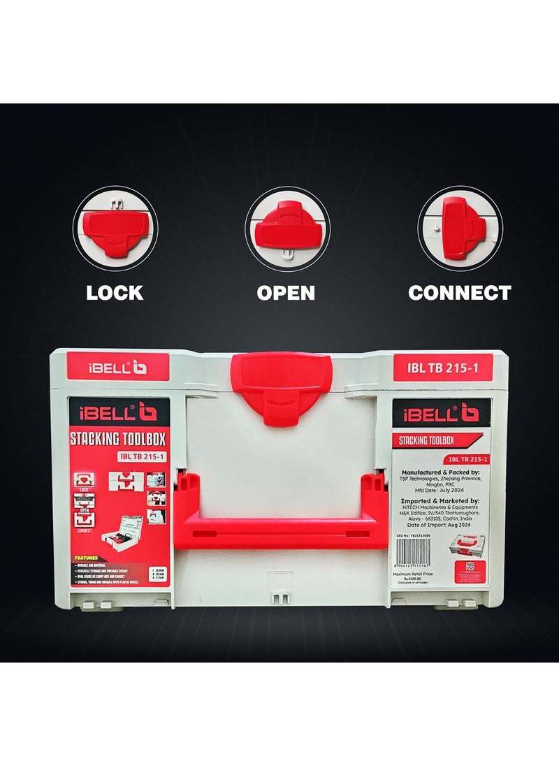 iBELL iBELL TB2151 Large Size Stackable Tool Storage Box Durable PCABS 40kg Load Capacity 39x30x215cm  - Image 2