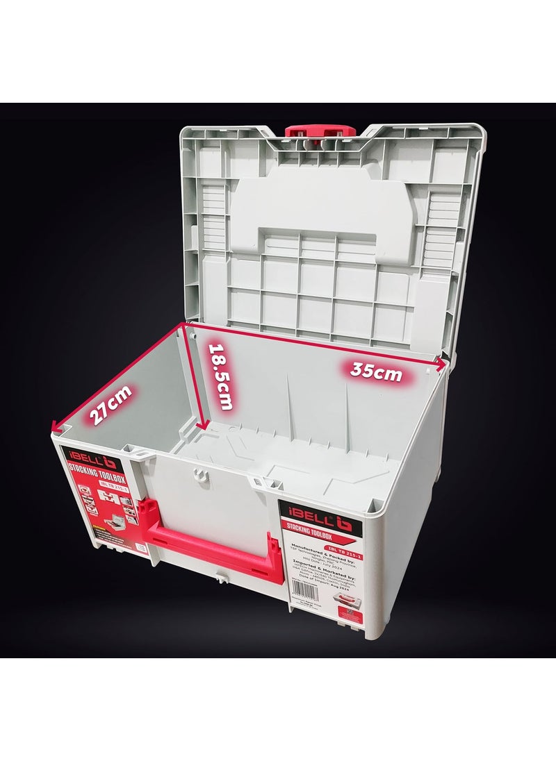 iBELL iBELL TB2151 Large Size Stackable Tool Storage Box Durable PCABS 40kg Load Capacity 39x30x215cm  - Image 5