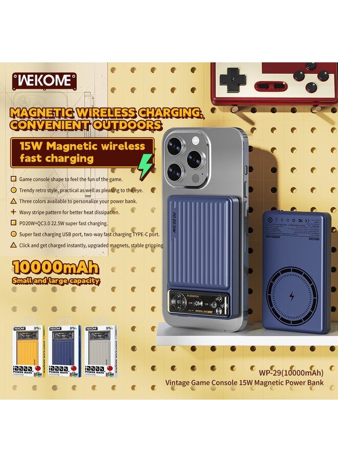 WEKOME - A power bank with magnetic 15W wireless fast charging and a compact yet large capacity of 10000mAh. - Image 1