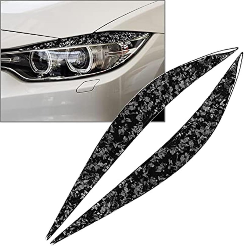 QASULER Carbon Fiber Headlight Eyelid Trim - Image 5
