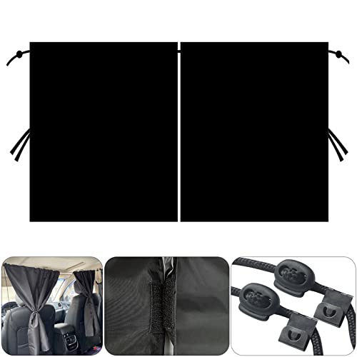 NATGIC Blackout Car Divider Curtains Baby Sunshade For Sedan SUV Windows Detachable Privacy Curtain For Travel Camping Nap Sleeping - Image 1