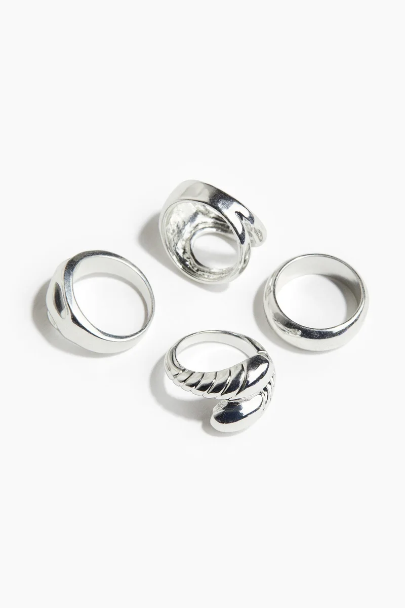 H&M 4-pack rings