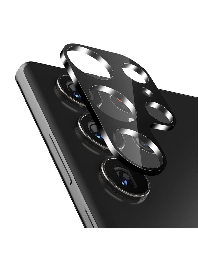 Samsung Galaxy S24 Ultra Camera Lens Protector Tempered Glass Screen Protector HD [Full Coverage][Anti-Scratch] Drop Protection Ultra Clear/Thin Lens Protector Case - Black
