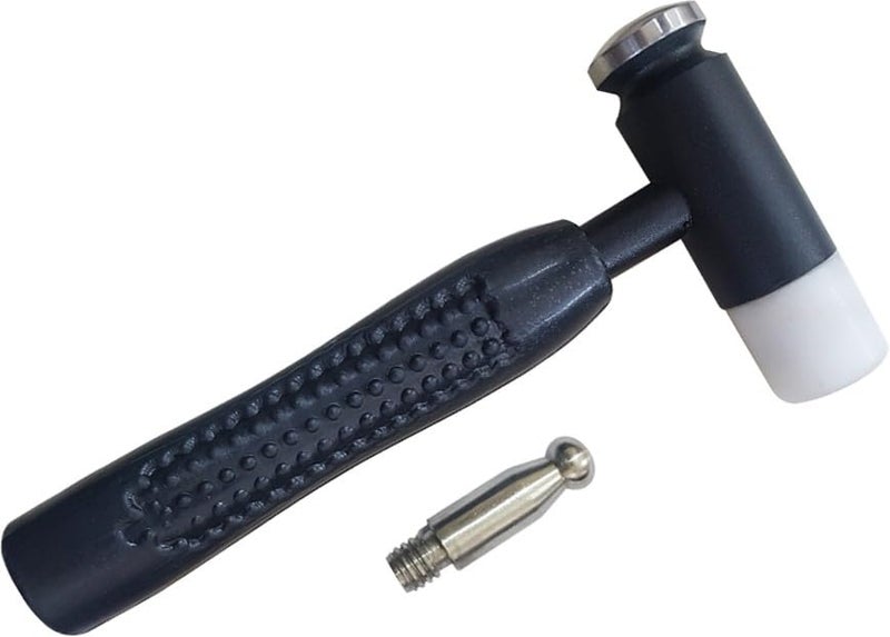 LUXURO Luxuro Jewellery Hammer 3In1 Interchangeable Dapping and Nylon Heads Speciality Hammer 0284 kg  - Image 1