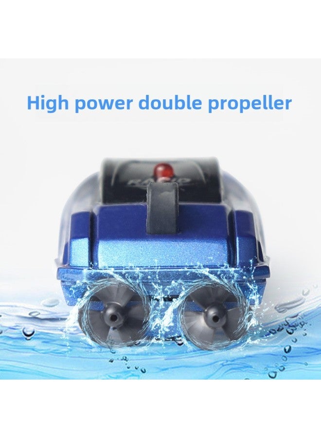 Mini Remote Control Boat Waterable Children's Toy High Speed Boat Electric Rechargeable Boys' Yacht Waterproof-Colour:❤Red Mini Rollin' Speedboat Rechargeable Version-Specification:❤Top Version: Air Cushion Pump + Data Cable + Remote Control 3 Aa Batteries + Charging Head  - Image 3