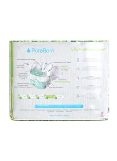 PureBorn Organic Bamboo Size 4 Nappies Eco-Friendly And Hypoallergenic For Babies 6-8 Months 24 Diapers  - Image 2