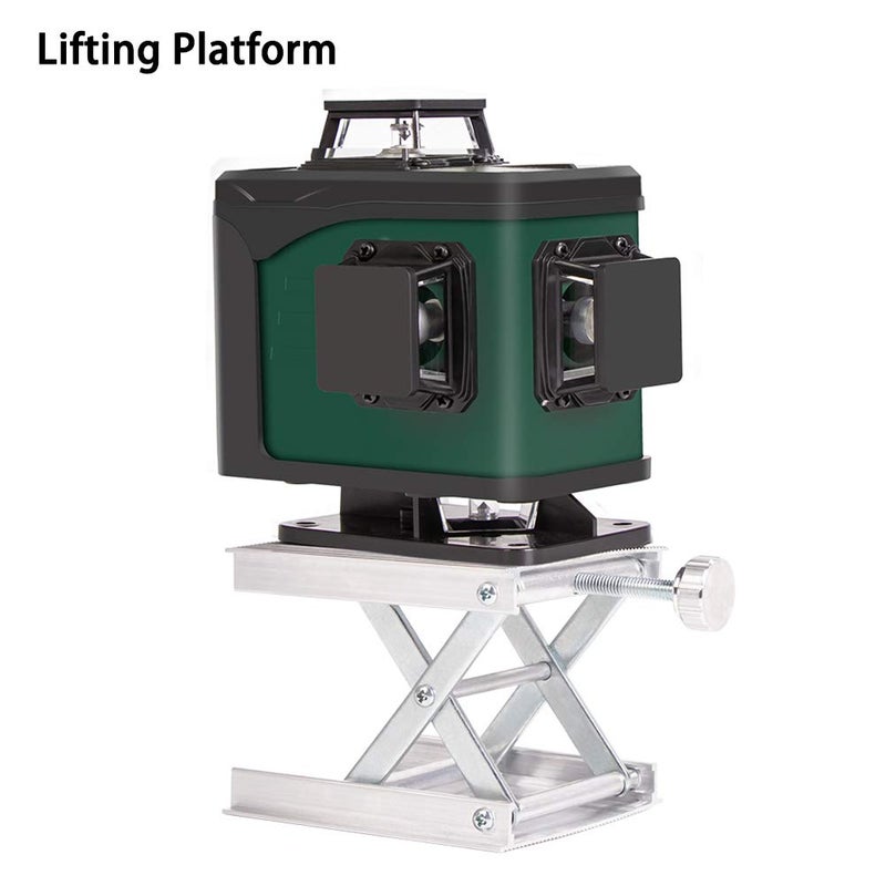 Tookie Lab Scissors Jack, Laboratory Support Jack Platform with Black Hand Wheel, Adjustable Stable Aluminum Alloy Lifting Platform, Manual Control Lab Lift Stand Table - Image 4