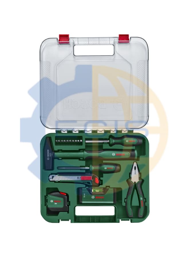 بوش طقم عدد يدوى + سنون مفك 17 قطعة بوش 1600A02BY5