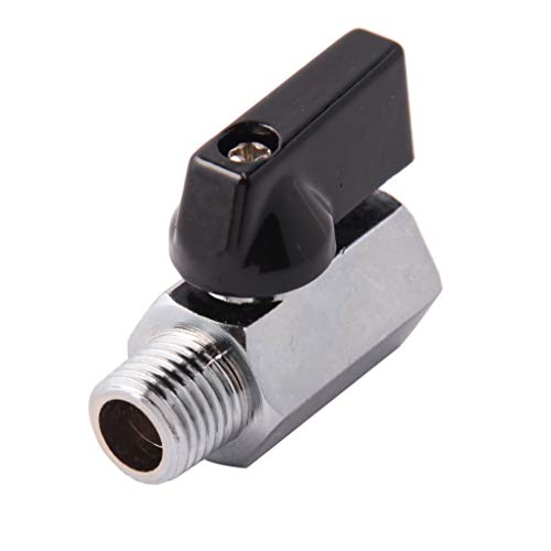 Metaland 3/8" Brass Mini Ball Valve NPT Female x Male Shut-Off Valve - Image 1