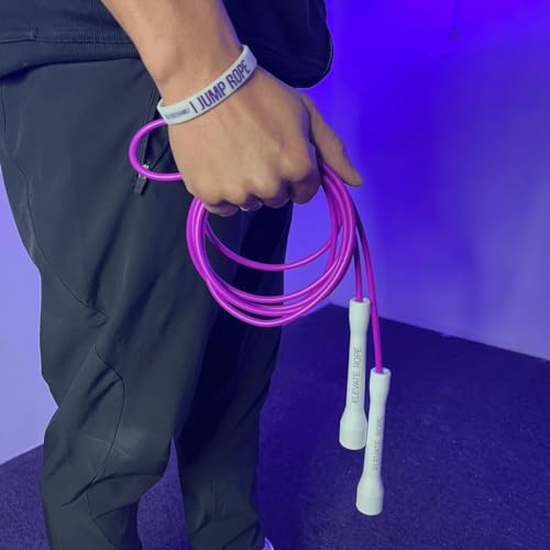 Elevate Rope Professional Speed Rope - 3m Adjustable Skipping rope, 5mm PVC with Nylon Core for Cardio, Double Unders & Crossfit - Durable Jump Rope Used for Indoor/Outdoor Training. (Blue) - Image 2