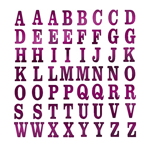 Comet Busters Self-Adhesive Metallic Finish Stickers for Art & Craft, Decorations, Project Work, School Work (STK01-3) (Pink) - Image 1