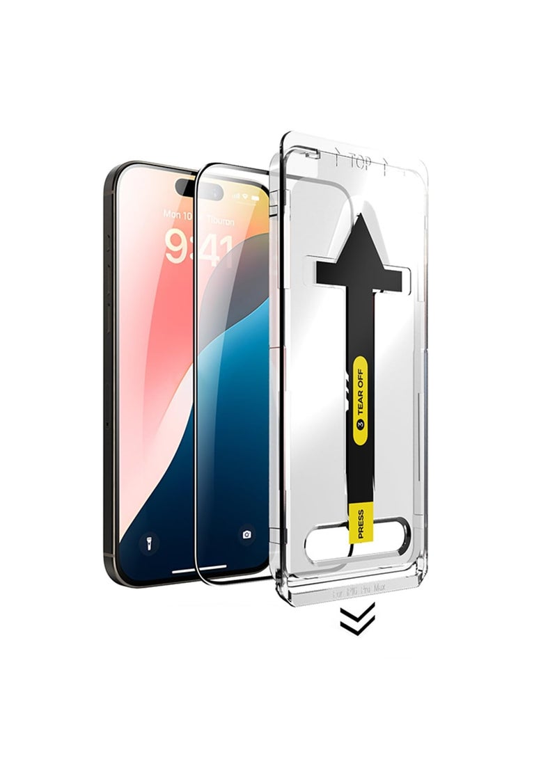 Blimbe Privacy Screen Protector for 16 Pro - HD Clarity, Automatic Dust Removal, Waterproof Speaker Cover, Easy Installation, Premium Tempered Glass (HD Model) - Image 1