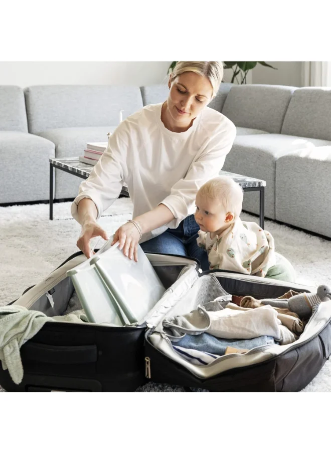 STOKKE Flexi Bath Bundle Foldable Baby Bath + Newborn Supportdurable And Easy To Store Convenient To Use At Home Or When Travelling Best For Newborns And Babies Up To 48 Months - White