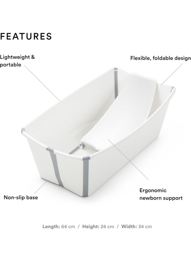 STOKKE - Flexi Bath Bundle Foldable Baby Bath + Newborn Supportdurable And Easy To Store Convenient To Use At Home Or When Travelling Best For Newborns And Babies Up To 48 Months - White - Image 1