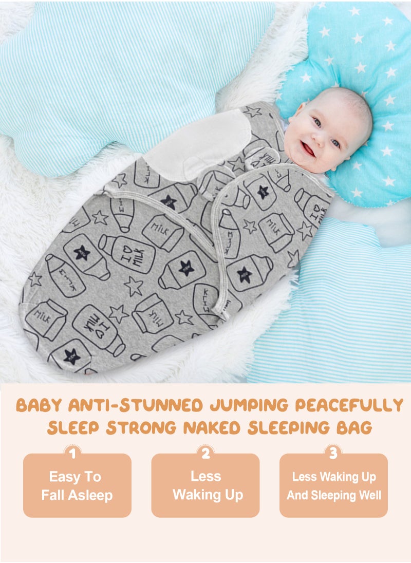 URbazaar 3 Pack Newborn Swaddle Blanket Wrap, Baby Swaddle Wrap Sleep Sacks for Baby Girls Boys items,Breathable Cotton Swaddlers Sleep Sack with Adjustable, Baby Swaddle 0-3 Months essentials  - Image 5