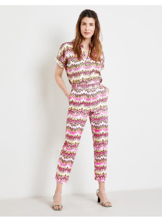 GERRY WEBER Patterned 7/8-length trousers  - Image 1