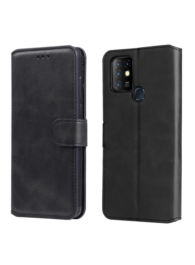 S-TOP Case For Infinix Hot 10 Classic Calf Texture PU + TPU Horizontal Flip Leather Case with Holder & Card Slots & Wallet - Image 1