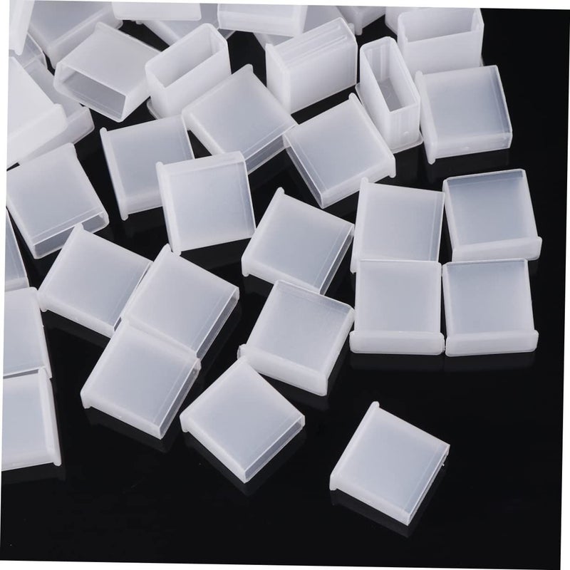 100Pcs Transparent USB Dust Cover Port Plug for Laptop PC Protection Against Liquid and Dirt Easy Installation Removal - Image 5